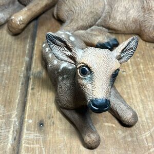 VTG Homco 1985 6 5/8 x 4 1/4 Baby Fawn Figurine